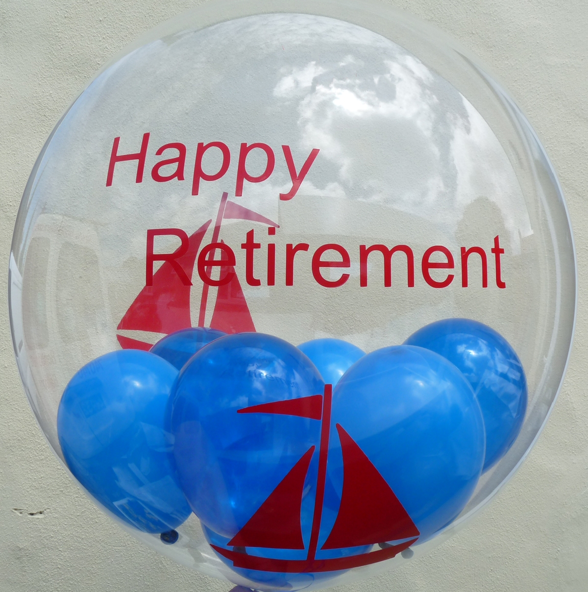 Message in a shop balloon